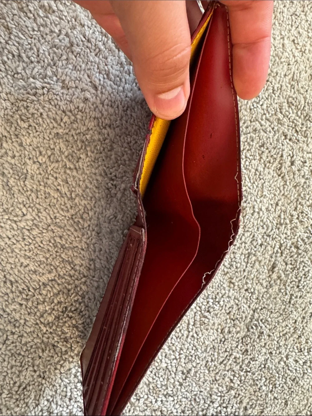 Red Goyard Bifold Wallet